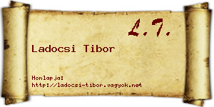 Ladocsi Tibor névjegykártya